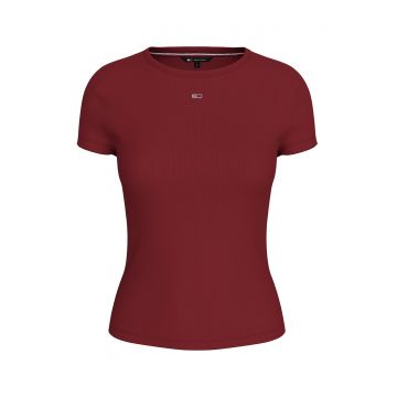 Tricou slim fit din amestec de bumbac organic