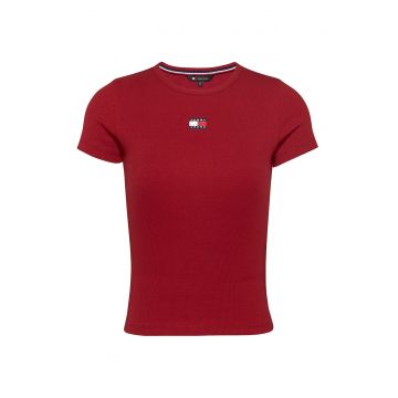 Tricou slim fit striat