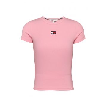 Tricou slim fit striat