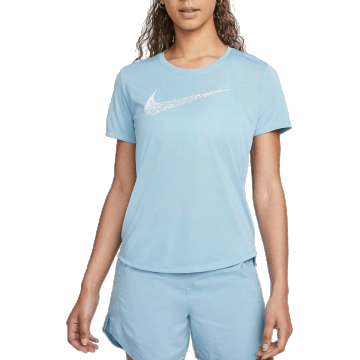 W NK SWOOSH RUN SS TOP