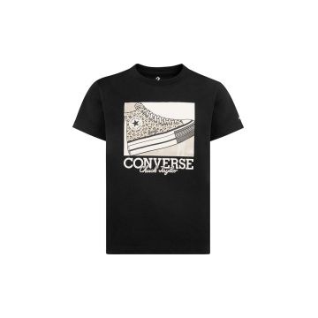 Converse tricou copii culoarea negru, 4CG166