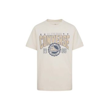 Converse tricou de bumbac pentru copii culoarea bej, cu imprimeu, 9CG191