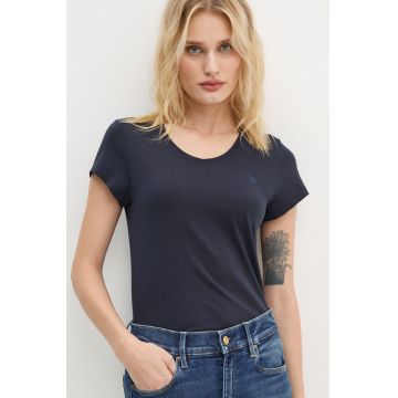 G-Star Raw tricou din bumbac femei, culoarea albastru marin