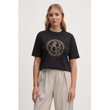 Joop! tricou din bumbac femei, culoarea maro