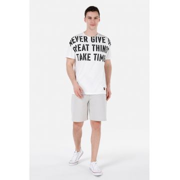 Tricou de bumbac cu text