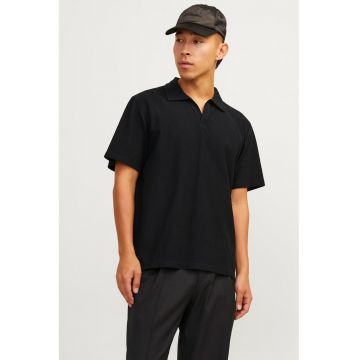 Tricou polo lejer cu striatii