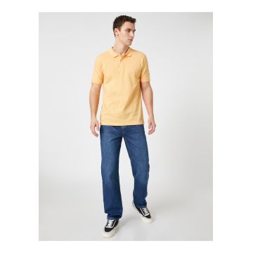 Tricou polo slim fit de bumbac