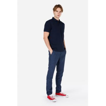 Tricou polo texturat