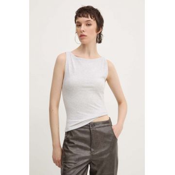 Abercrombie & Fitch top femei, culoarea gri, KI139-4683