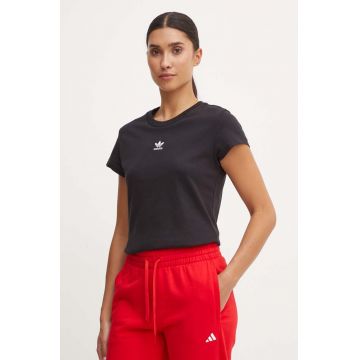 adidas Originals tricou din bumbac 0 femei, culoarea negru, IW5707