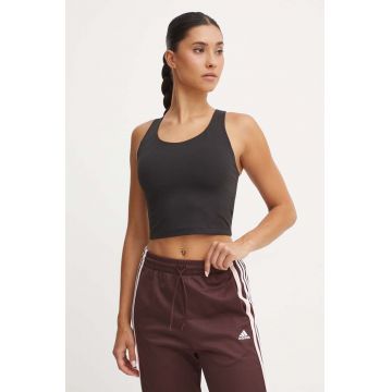 adidas Performance top de yoga All Me culoarea negru, IT2726