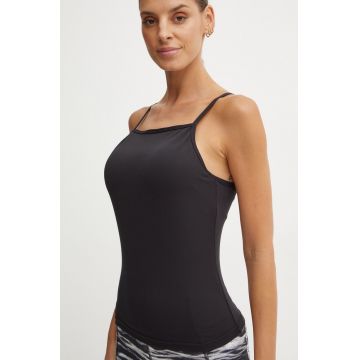 adidas Performance top de yoga Yoga culoarea negru, IS6712