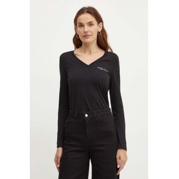 Armani Exchange longsleeve din bumbac culoarea negru, 8NYT89 YJG3Z