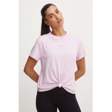 Dkny tricou din bumbac femei, culoarea roz, DP4T9994