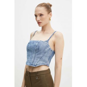 MICHAEL Michael Kors top din denim MT440OFEB1