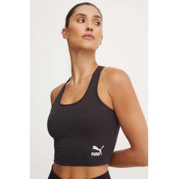 Puma top femei, culoarea negru, 626536