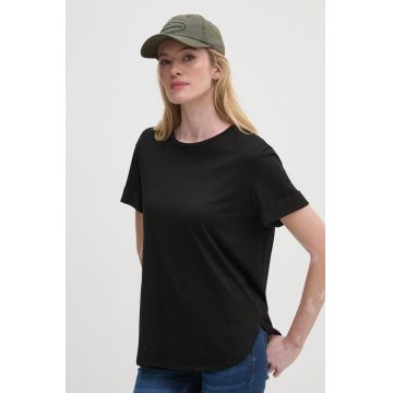 Sisley tricou femei, culoarea negru, 3QU4L106I