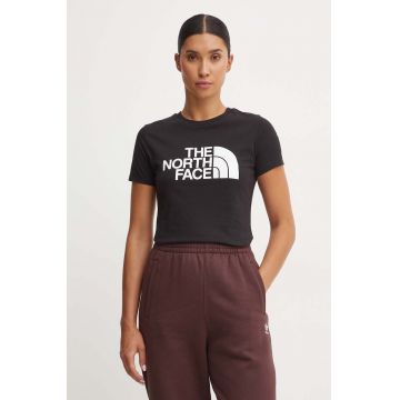 The North Face tricou Easy Tee femei, culoarea negru, NF0A8A6DJK31