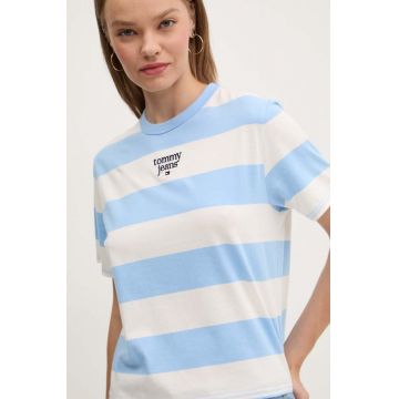 Tommy Jeans tricou din bumbac femei, DW0DW18799