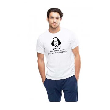 Tricou barbati alb - Shakespeare Drama