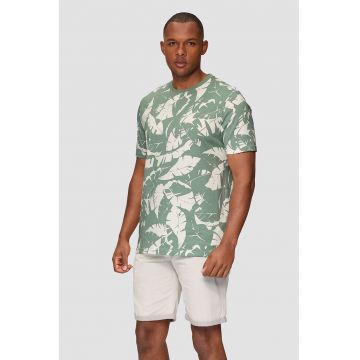 Tricou de bumbac cu imprimeu tropical