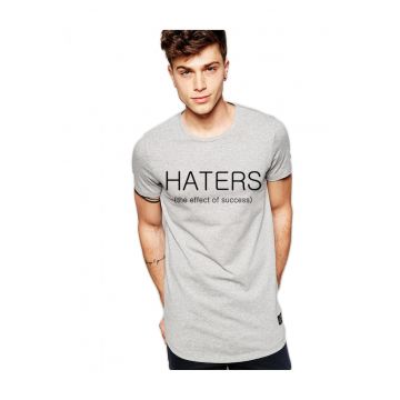 Tricou gri barbati - Haters