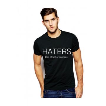 Tricou negru barbati - Haters