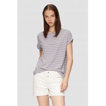 Tricou relaxed fit cu model in dungi