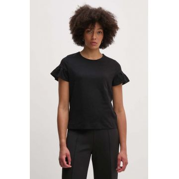 United Colors of Benetton tricou din bumbac femei, culoarea negru, 3096D107T