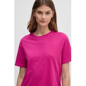 United Colors of Benetton tricou din bumbac femei, culoarea roz, 3096D102O