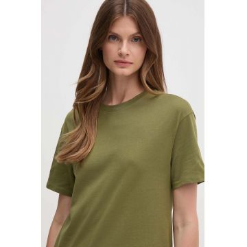 United Colors of Benetton tricou din bumbac femei, culoarea verde, 3096D102O