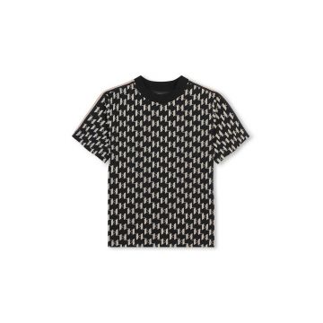 Karl Lagerfeld tricou de bumbac pentru copii culoarea negru, modelator, Z30245