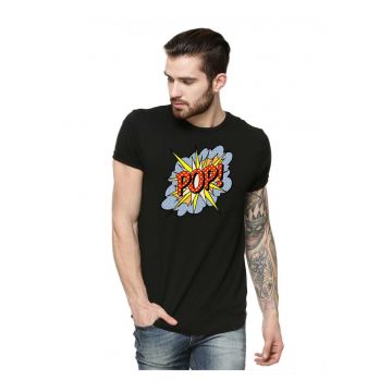 Tricou barbati negru - POP