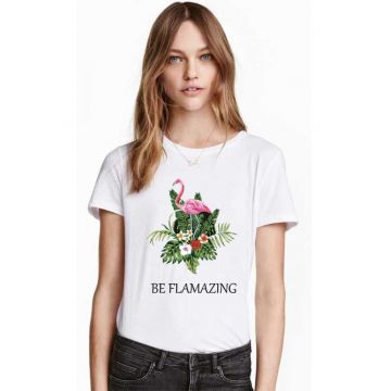 Tricou dama alb - Be Flamazing