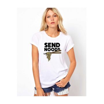 Tricou dama alb - Send noods