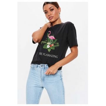 Tricou dama negru - Be Flamazing