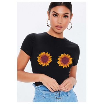 Tricou dama negru - Sunflower