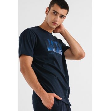 Tricou de bumbac cu logo