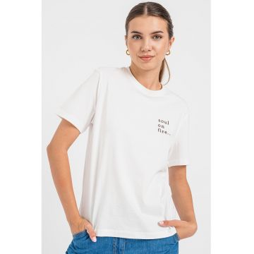 Tricou de bumbac organic cu imprimeu text