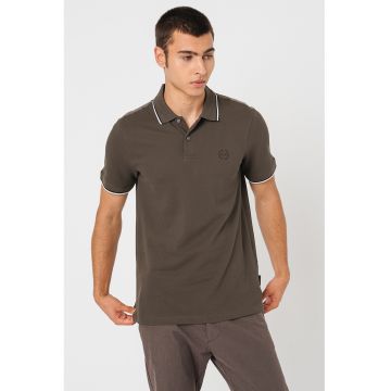 Tricou polo slim fit din bumbac