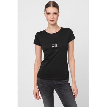 Tricou slim fit cu logo