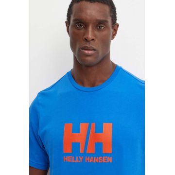 Helly Hansen tricou din bumbac HH LOGO barbati, cu imprimeu, 30396