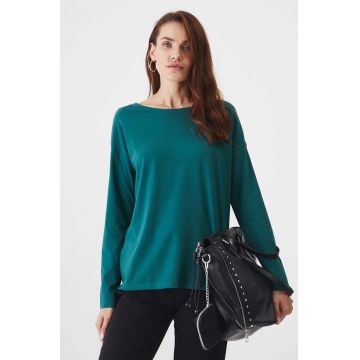 Medicine longsleeve femei, culoarea verde