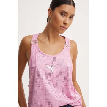 Puma top de antrenament Cherries are Extra culoarea roz, 682296