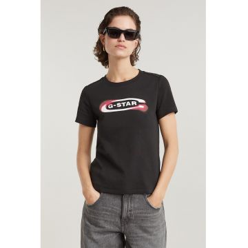 Tricou de bumbac organic cu imprimeu logo