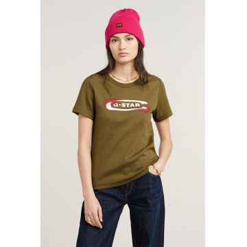 Tricou de bumbac organic cu imprimeu logo