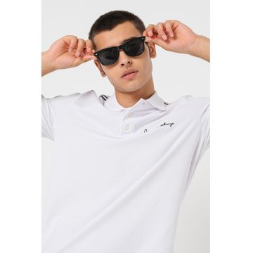 Tricou polo din amestec de bumbac cu logo