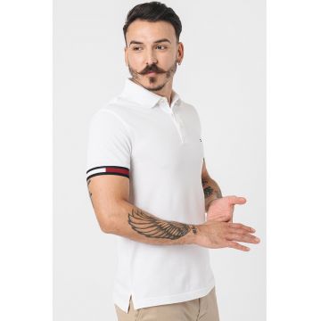 Tricou polo din amestec de bumbac organic