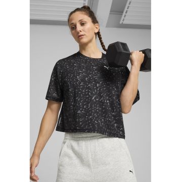 Tricou crop pentru fitness Train Favorite