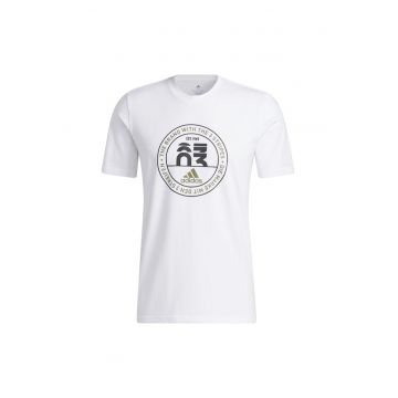 Tricou M Emb G T HK9176 Barbati Alb M